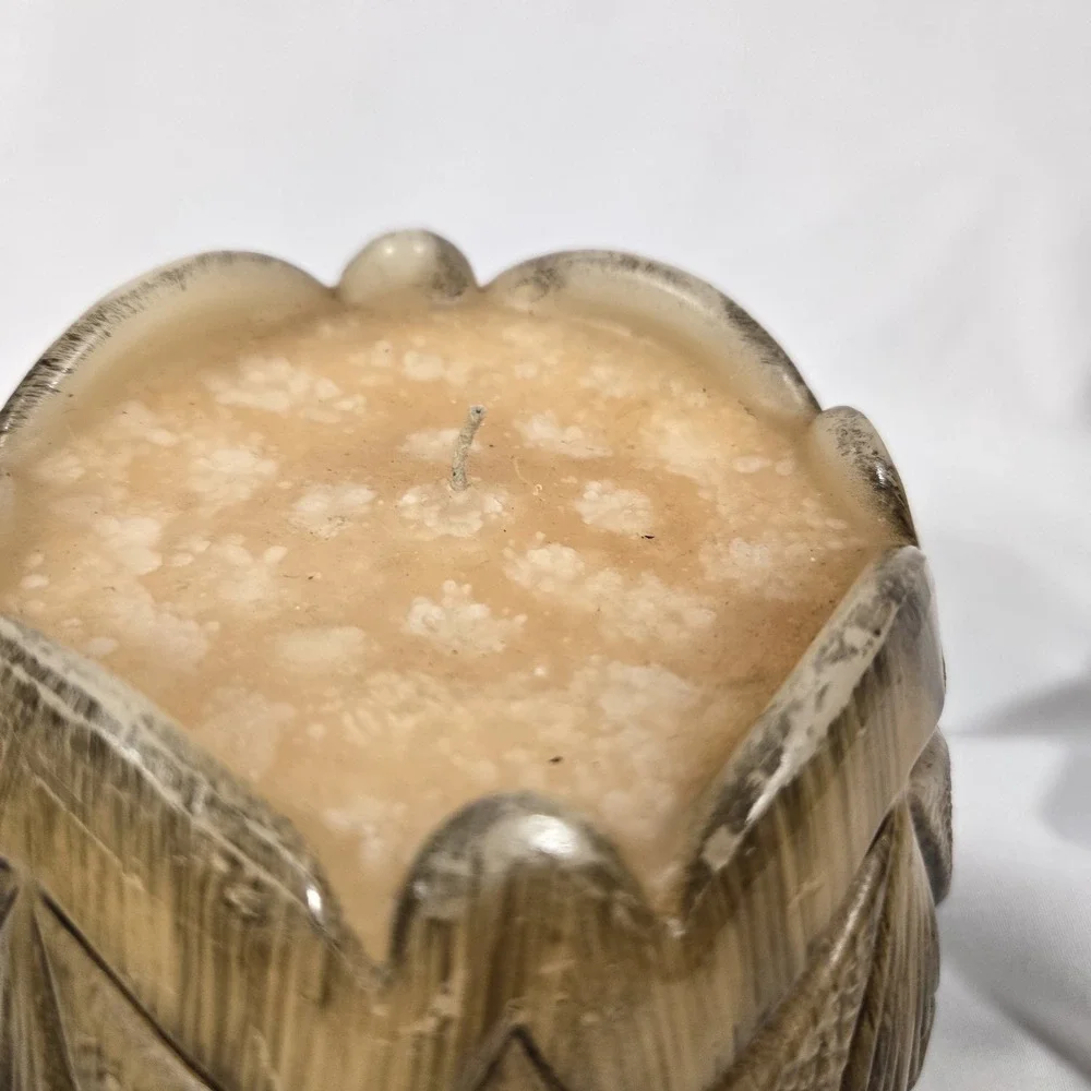 Vintage 1970s Pineapple Sculptural Wax Candle 6